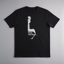 gravisk F*ck Sexism organic graphic tee. Distressed white profile silhouette with FUCK SEXISM set inside it.