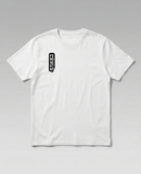 gravisk Feminist organic graphic tee. FEMINIST AF stacked in two-letter pairs, small left-chest print.