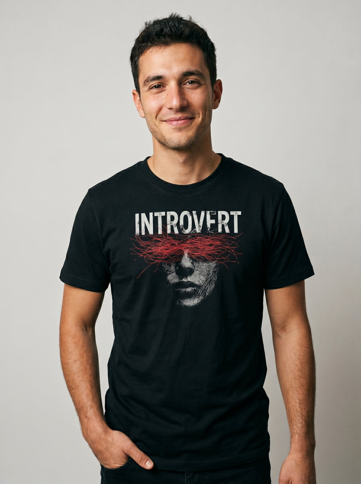 Introvert - Grafik-T-Shirt