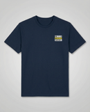 gravisk One True Fcking Sentence organic graphic tee. Small bordered chest print reading ONE TRUE FCKING SENTENCE.