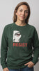 gravisk Resist v1 graphic sweatshirt in organic cotton, short video.